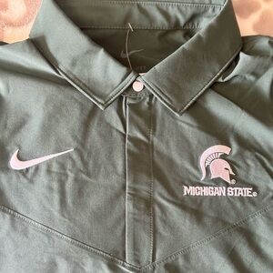 Nike Football Coaches Polo Michigan St L